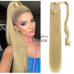 Extensie de par coada cu arici si pini dreapta de 80 cm cod SI66-1680 Blond Ash